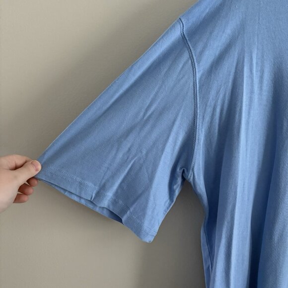 Champion Men Sz Large TALL Sky Blue Short Sleeve Crewneck T-Shirt - Picture 4 of 7